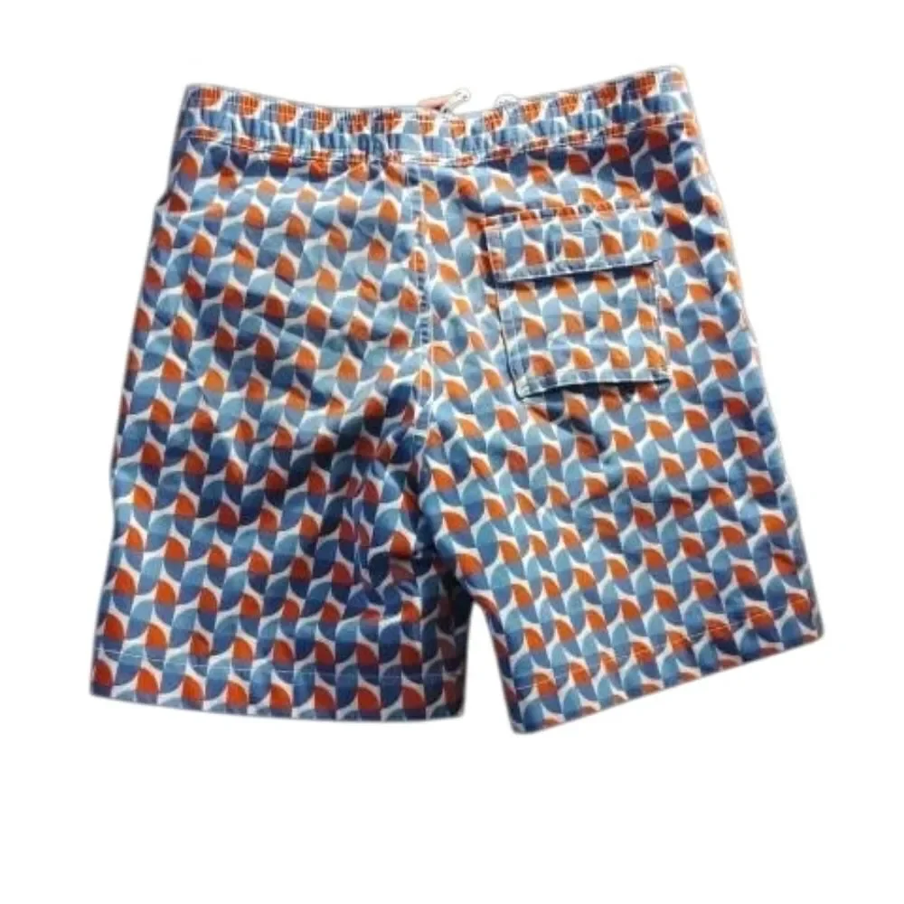 Stylish Geometric Patterned, Psycho bunny Boy's Trunks (110)